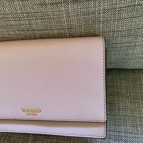KATE SPADE CAMERON CHAIN LAVENDER CROSSBODY CLUTCH - Picture 6 of 15